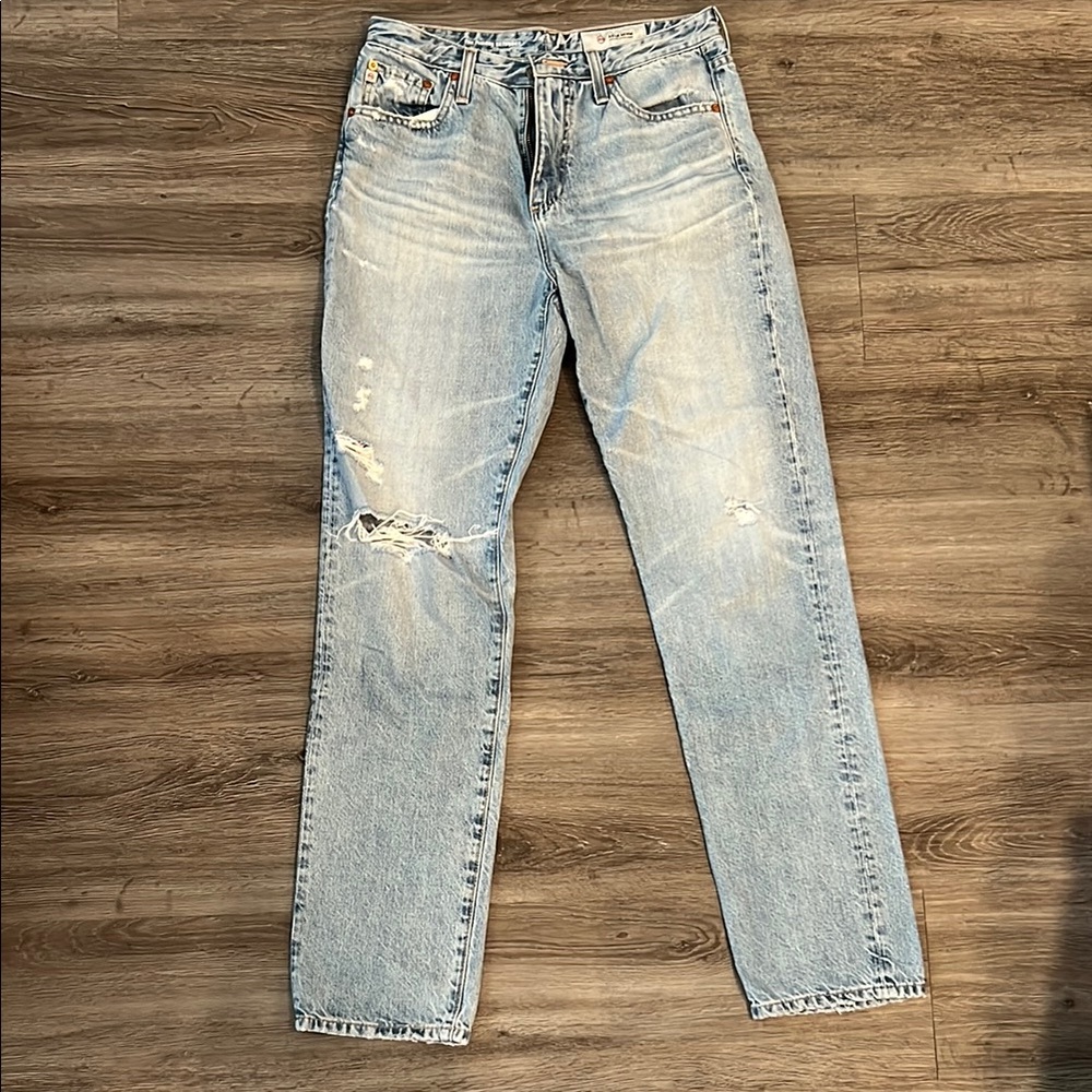 Light Blue Distressed Jeans